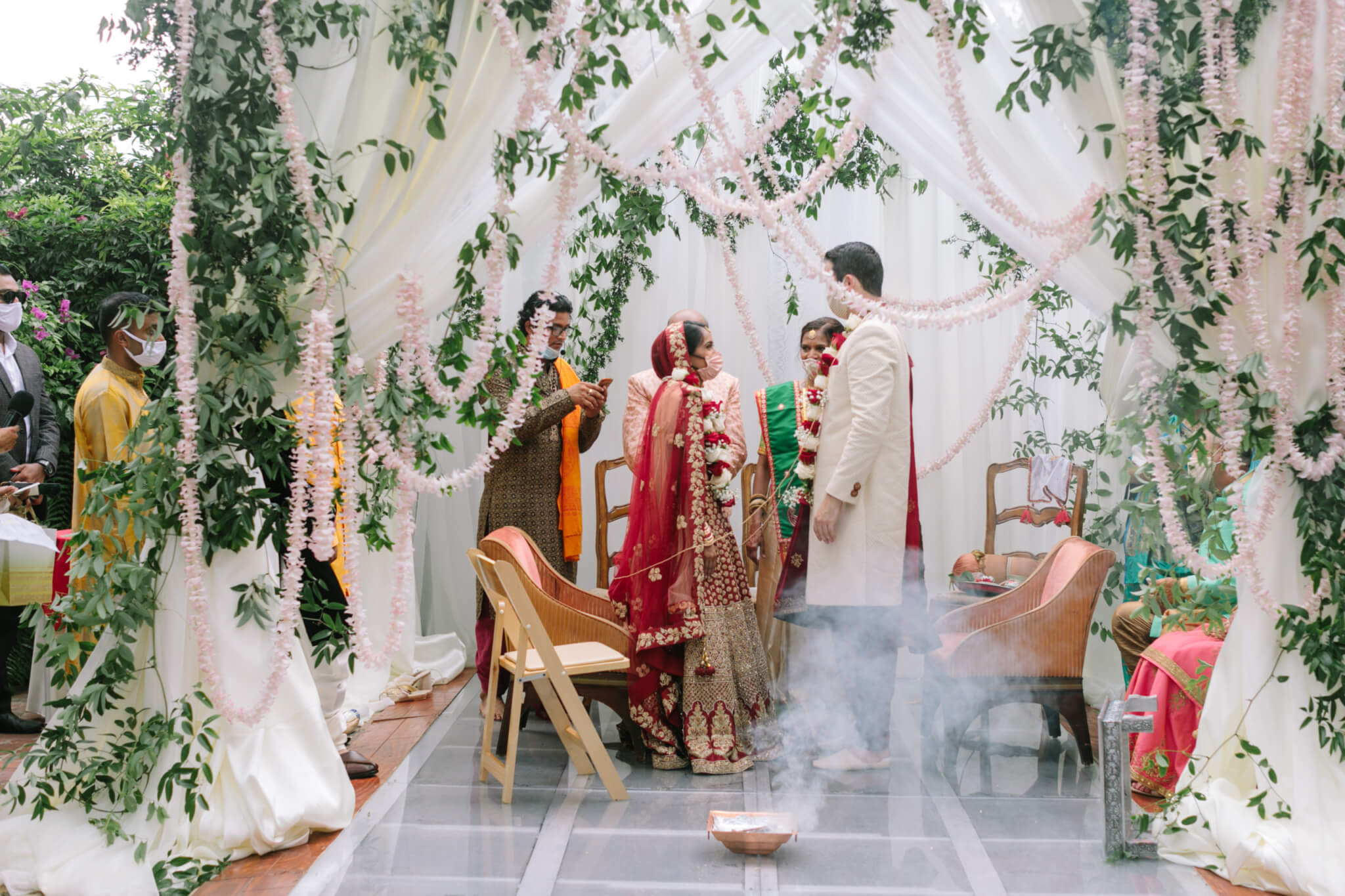Florals from Natasha and Jeff’s Gorgeous Multicultural Indian American Wedding