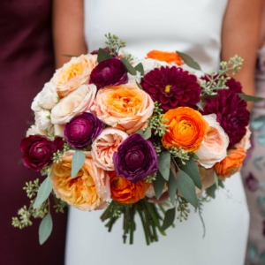 new orleans louisiana autumn wedding bridal bouquet by kim starr wise vibrant color palate