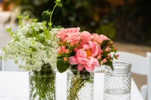 New Orleans wedding floral arrangements by Kim Starr Wise City Park reception florals